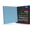 Addictive Sound Pannelli Fonoassorbenti Premium 50x50x6 cm, Blu | Linea Premium: tessuto 265 g/m2, Classe B EN ISO 11654, kit di montaggio parete e soffitto