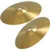 ifundom Piatti Crash per Batteria in Ottone Oro, 2 Pezzi per Set