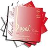 Dogal® »R31A VIOLIN SET MARCHIO ROSSO 1/2-1/4 CHROME STEEL« Corde per Violino - Chrome Flat Wound - Ball End