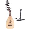 Fdit Mini Modello di Pipa di Liuto, Modello di Pipa di Liuto in Legno Mini Strumento Musicale Replica Modello di Pipa di Liuto in Miniatura con Supporto per la Decorazione Domestica