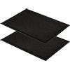 Astra tappetino antisporco resistente - tappetino antiscivolo per porte - zerbino per interni - tappetino per ingressi - tappeto antracite 60x80 cm set di 2