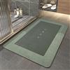 TOKLYUIE Tappetino Super Assorbente, Tappeto Da Bagno Ad Asciugatura Rapida Di Grandi Dimensioni 18x59 Pollici, Tappetino Da Cucina Antiscivolo Con Fondo in Gomma (50_x_80_cm, Rettangolare Verde)