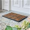Carpido Zerbino antiscivolo per esterni - Zerbino in gomma e cocco - 40x60 cm - Resistente alle intemperie e robusto