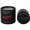 Generic HAMMERCRAFT X RAWthentic Grinder in Alluminio Nero 55mm 4 Parti