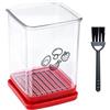 MiOYOOW Affettatrice per frutta e verdura portatile, Tranciatore rapido con lama, facile da pulire, per insalate e cucina