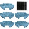 Chuancheng 5Pcs Panno Mop Microfibra Pad Per Samsung Powerbot-E VR05R5050WK Robot Aspirapolvere con 10 Adesivi