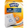 Swirl KÄ 4-6 sacchetti per aspirapolvere a umido e secco (3 pezzi, compatibile con Kärcher WD 4, WD 5, WD 6, Einhell e altri, materiale non tessuto antistrappo, 3 strati)