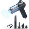 STARLYF Clean-All-Vac - Aspirapolvere Senza Fili 2 in 1, Aspirapolvere e Soffiatore Portatile Ricaricabile, Mini Aspirapolvere per Auto, Ufficio e Casa, con Ugelli Intercambiabili, Nero