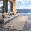 Carpettex Tappeto da Esterno Beige 80x150 cm, Ideale per Cucina, Balcone, Terrazza, Soggiorno e Sala da Pranzo, Design Boho Scandinavo,
