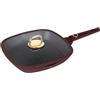 BerlingerHaus Berlinger Haus Leonardo Collection - Bistecchiera a induzione con coperchio, 28 cm, 2,1 l, antiaderente TitanPro, bordeaux, collezione