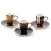 Cha Cult Tazza da caffè Sao Paulo in ceramica, 3 vassoi da 0,07 l