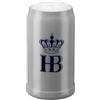 Hofbräuhaus München Boccale da birra da 1 l, con logo HB, senza coperchio in stagno, 1000065 (1 l, HB senza coperchio in stagno) (1 l, HB senza coperchio in stagno) (1 l, HB senza coperchio in stagno)