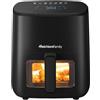 Generico Friggitrice ad Aria 5 Litri Melchioni Family Marianna New Compatta Display Touch Superiore 7 Programmi Timer 60 Minuti Antiaderente Temperatura 200 C Vetro per Controllo Cottura 118340045