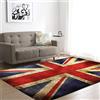 Mengjie Home Lavabile Tappeti di Design per Salotto Spessore Bandiera Inglese 7mm Arredamento Interno Yoga Tappeto Soggiorno e Camera da Letto 150 * 200CM