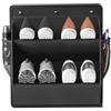 BlissfulAbode Organizer per scarpe da porta con tasche profonde multiple per camper e campeggio, montaggio a parete, salvaspazio, in tessuto Oxford, da appendere, per spazi ristretti, nero e grigio, 43 x 46,5 x