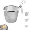 Generico Cestello per Pasta Separati in Acciaio Inox, cestelli divisori per pasta, Scolapasta in Acciaio Inox con Manico, Cestello per Pasta in Rete con Manico per Appendere Perfetto per Cucina
