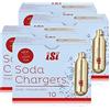 iSi Soda Chargers - 10 capsule di soda, per acqua gassata, 84 g (confezione da 4)