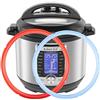 ZoneFly Anello di tenuta in silicone per Instant Pot 8Qt, adatto per Instant Pot Duo 8 Quart, Lux 8 Quart, Duo Plus 8 Quart, Ultra 8 Quart, Viva 8 Quart Savory Sky Blue & Sweet Cherry Red - Confezione da 2