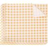 QUARKZMAN 300 Fogli Carta Oleata Quadrata a Quadretti 18x18cm Carta da Imballaggio per Alimenti Cerata Secchi Assorbente per Forno Cestini da Picnic Pane Hamburger, Giallo