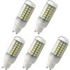 Aoxdi Lampadine LED GU10 10W, Blanc Froid, 69 SMD 5730 Equivalenti a 100W, lunga durata, basso consumo, non dimmerabile, AC220-240V, Pacco da 5 Pezzi