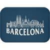 Fabulous Tappeto da bagno blu - Barcelona Minimalist Spagna Barcellona Travel - Dimensioni: 60 x 40 cm