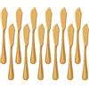Buyer Star Coltello da pesce, set di coltelli affilati in acciaio inossidabile dorato per pesce, kit di utensili lucidato a specchio (confezione da 12)