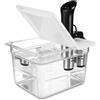 EVERIE Contenitore Sous Vide EVC-12 da 12 litri con coperchio pieghevole incernierato compatibile con Anova Nano o AN500-US00 o Anova Pro 3.0, adatto anche per Instant Pot