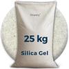 Fineely Silica Gel Deumidificatore granulato - 25 kg Bianco 3 - 5 mm sfere I Filamento Asciugatrice I Filamento Asciugatrice I Granuli di Essiccazione I Deumidificatore Cantina I Gel Di Silice