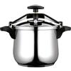 Fagor Commercial FAGOR ® Fagor Classica pentola a pressione rapida, 8 l, realizzata in acciaio inox 18/10, adatta a tutti i tipi di cucine, induzione totale, fondo termodiffusore IMPAKSTEEL 3 sistemi di sicurezza,