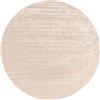 TESSO LIVING Tappeto Rotondo 120 cm Beige Pelo Corto Morbido Antiscivolo Oeko-Tex Riscaldamento Pavimento Design Belga