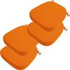 DOGACA Set 4/2 Cuscini Sedia da Cucina/Cuscini di Seduta, 40x38 43x40 43x42cm (3/5/8CM Spessore) Confortevole Cuscini Coprisedia da Cucina,con Lacci Imbottito,Lavabili(10,4pcs:40x38x5cm)