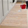 parpyon® Tappeto cucina Antiscivolo Lavabile BAMBOO passatoia al metro tappeto multiuso Finitura decapata shabby Chic tappeti bagno in legno resistente (BEIGE, 180 CM)