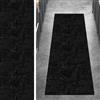 Ymural Tappeto antiscivolo, 40 x 220 cm, nero, per cucina, corridoio, lavabile, astratto, antiscivolo, lungo, per corridoio, camera da letto, porta