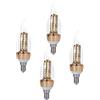 ZYUJIA Lampadine LED E14 8W 800LM,Equivalenti a una lampada alogena da 80W,40pezzi SMD2835 Lampadina a candela a LED,Non Dimmerabile Bianco Freddo 6000K Edison piccole lampadine C35 a vite,4pcs