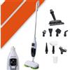 BONPLUS BP Pulitore a vapore multifunzione 10 in 1, rimuove il 99,9% di batterie e virus, pulizia profonda senza sostanze chimiche, mop a vapore, capacità 550 ml, potenza 1300 W
