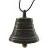 artigianatodaloise Campana campanella in ottone brunito da appendere regalo misura diametro 5,5 cm