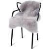 Decorating Sheepskins Premium Australian - Pelle di pecora in vero, inodore, vera pelliccia di agnello, per il divano, pelle di pecora, pelle di agnello (Grigio, 60 x 100 cm)