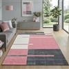 Carpetsale24 Tappeto per Soggiorno 120 x 170 cm Rosa- Design Moderno Tappeto Rettangolare a Pelo Corto per Cucina, Sala da Pranzo e Camera da Letto, Morbido e Facile da Pulire
