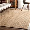 Ripaz Vogue - Tappeto rettangolare intrecciato a mano in iuta naturale, fatto a mano, decorazione per la casa (180 x 240 cm)