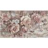 By Suardi Tappeto Rose Cipria - Lavabile in Lavatrice, Antiscivolo, Jacquard con Ciniglia - Pelo Corto 1200gr/mq - Design Floreale - Made in Italy (65x220cm)