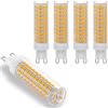 COITROZR Lampade LED G9, 12W G9 LED Lampadina Non dimmerabile 1200LM, Equivalente a 100W G9 Lampada Alogena, AC220-240V No Flickering 5PCS,Warm white 3000k