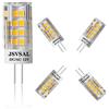 JSVSAL Confezione da 4 lampadine LED G4 da 5 W, 5000 K, luce bianca diurna, bi-pin, tipo T3 JC, CA/CC, 12 V 35-40 W, equivalenti alogene, non dimmerabili, per camper, barche, vialetti paesaggistici,