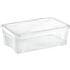 aro Contenitore con coperchio, plastica, 58.2 x 38 x 18.8 cm (La x Pr x Al), 29.5 L, trasparente