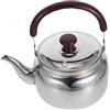 GALPADA Teiera Bollitore in Acciaio Inox da 2000ml per Fornelli a Gas | Impugnatura Ergonomica, Uso Versatile, Colore Argento, Adatta anche Stufa a Legna