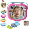 Custom Lunch Box | Porta Merenda | Porta Pranzo Personalizzato con Foto Nome Testo Logo, Lunch Box Ermetico Bento Box, Portapranzo con Scomparti e Maniglia, 1300ml, Personalizzabile (Rosa)
