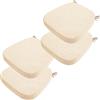 BLLMTEAR Set 4/2 Cuscini Sedia da Cucina/Cuscini di Seduta, 40x38 43x40 43x42cm (3/5/8CM Spessore) Confortevole Cuscini Coprisedia da Cucina,con Lacci Imbottito,Lavabili(15,4pcs:43x42x8cm)