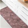 Nada Home Tappeto cucina passatoia antiscivolo a metro effetto marmo marmorizzato 7040