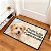 JURLEA Zerbino personalizzato 40x60 cm, con Foto Testo Antiscivolo Lavabile in Lavatrice, Amico di Cani e Animali, Interno ed Esterno, Regalo di Trasloco e Regalo per Nuova Casa