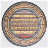 Nicole Knupfer, tappeto a mandala, rotondo, vintage, bohémien, lavabile, decorazione per il soggiorno, la camera da letto, il bagno, la cucina, la spiaggia (D, 60 x 60 cm)