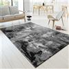 TT Home Tappeto Salotto Moderno Soggiorno Pelo Corto Moderno Motivo Astratto Colorato, Colore:Grigio, Dimensione:120x170 cm